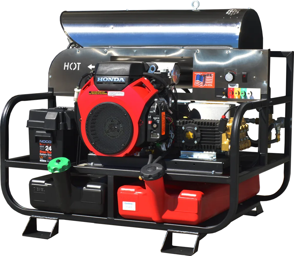 6012PRO-10G Pro Super Skid Hot Water Pressure Washer, 5.5 GPM at 4000 PSI