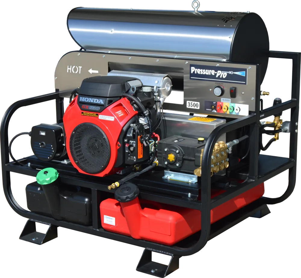 6115PRO-20G Pro Super Skid Hot Water Pressure Washer, 5.5 GPM at 3500 PSI