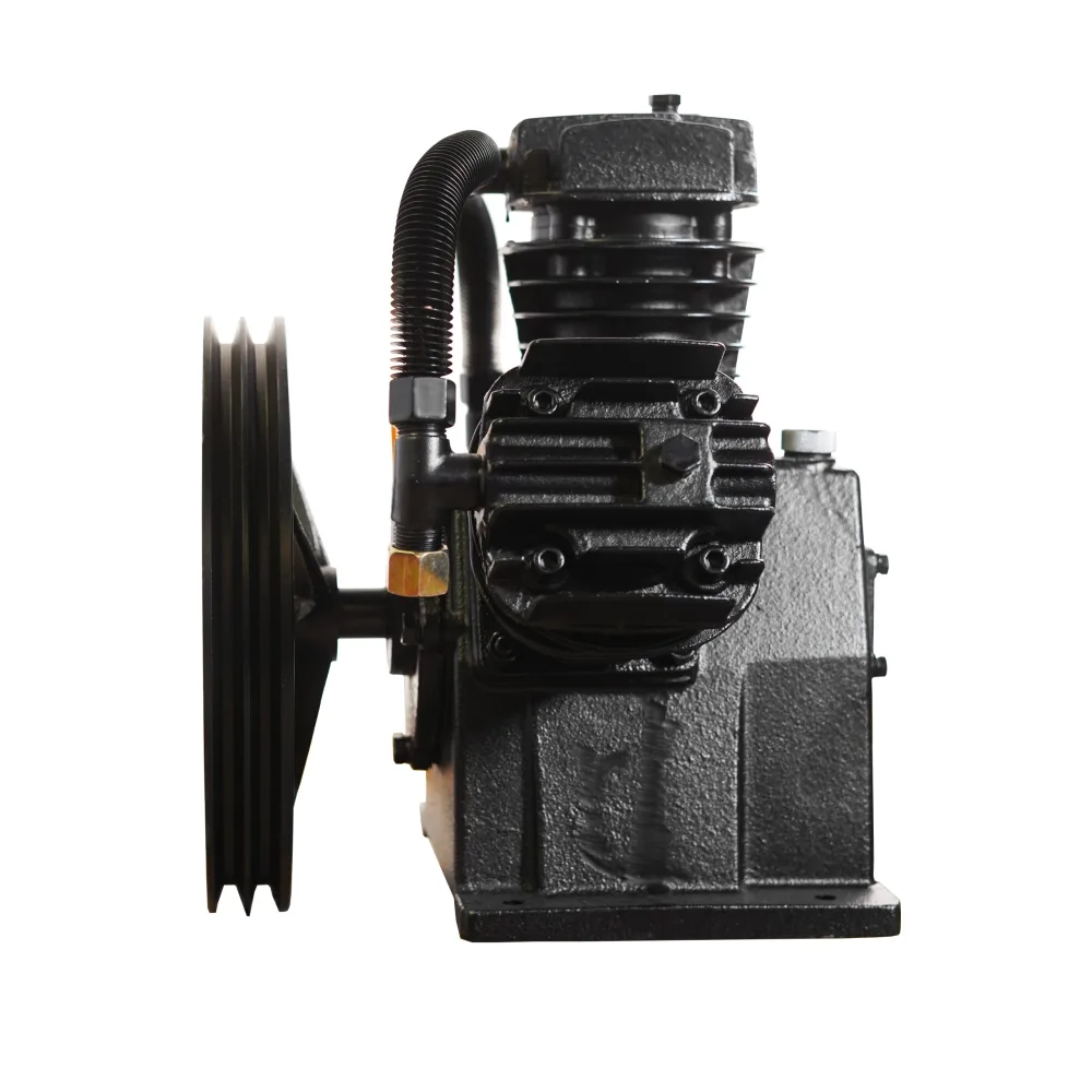 5hp 18CFM Displacement Single Stage Reciprocating Splash Lube Bare Pump w/Flywheel, view 3