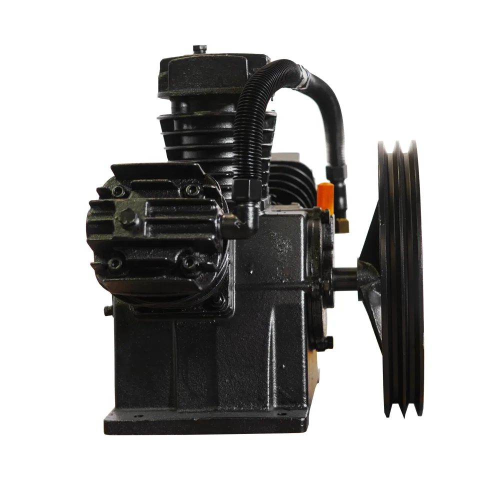 5hp 18CFM Displacement Single Stage Reciprocating Splash Lube Bare Pump w/Flywheel, view 4