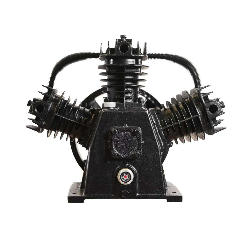 5hp 18CFM Displacement Single Stage Reciprocating Splash Lube Bare Pump w/Flywheel