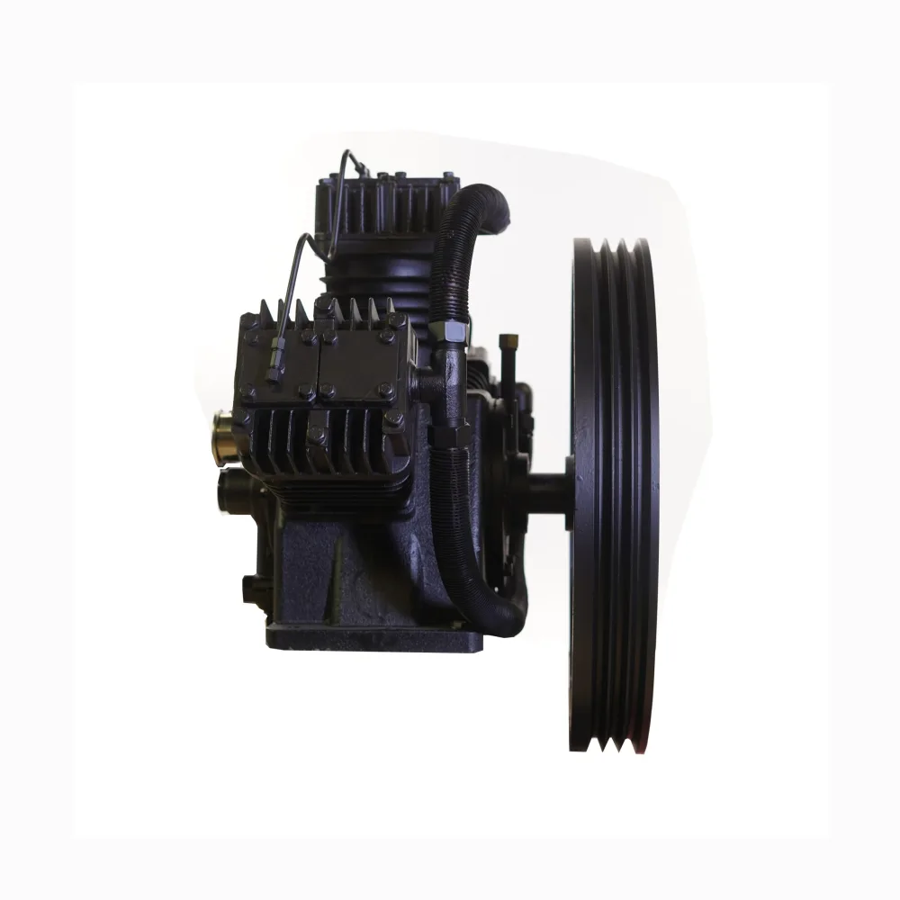 15HP 44CFM Displacement 2 Stage 3Cyl Pressure Lubricated Bare Pump w/Flywheel, view 3
