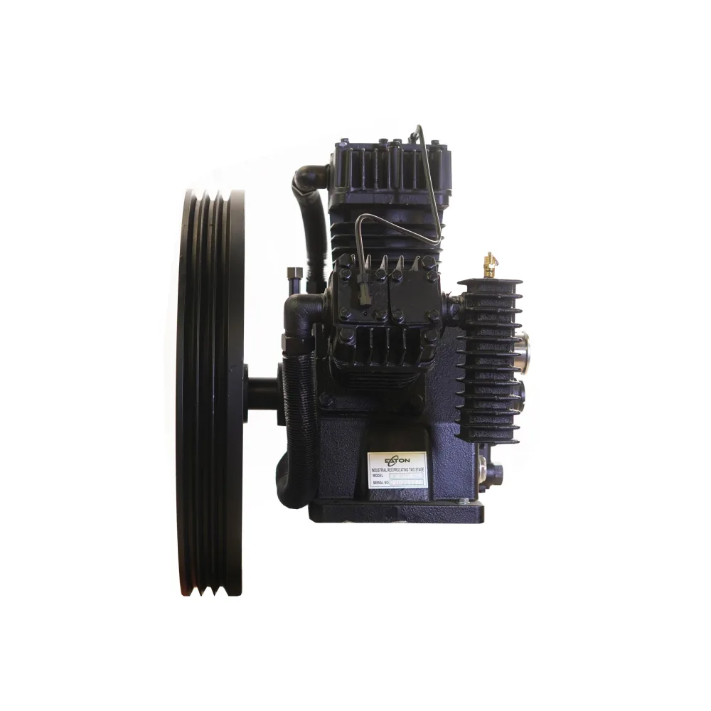 15HP 44CFM Displacement 2 Stage 3Cyl Pressure Lubricated Bare Pump w/Flywheel, view 4