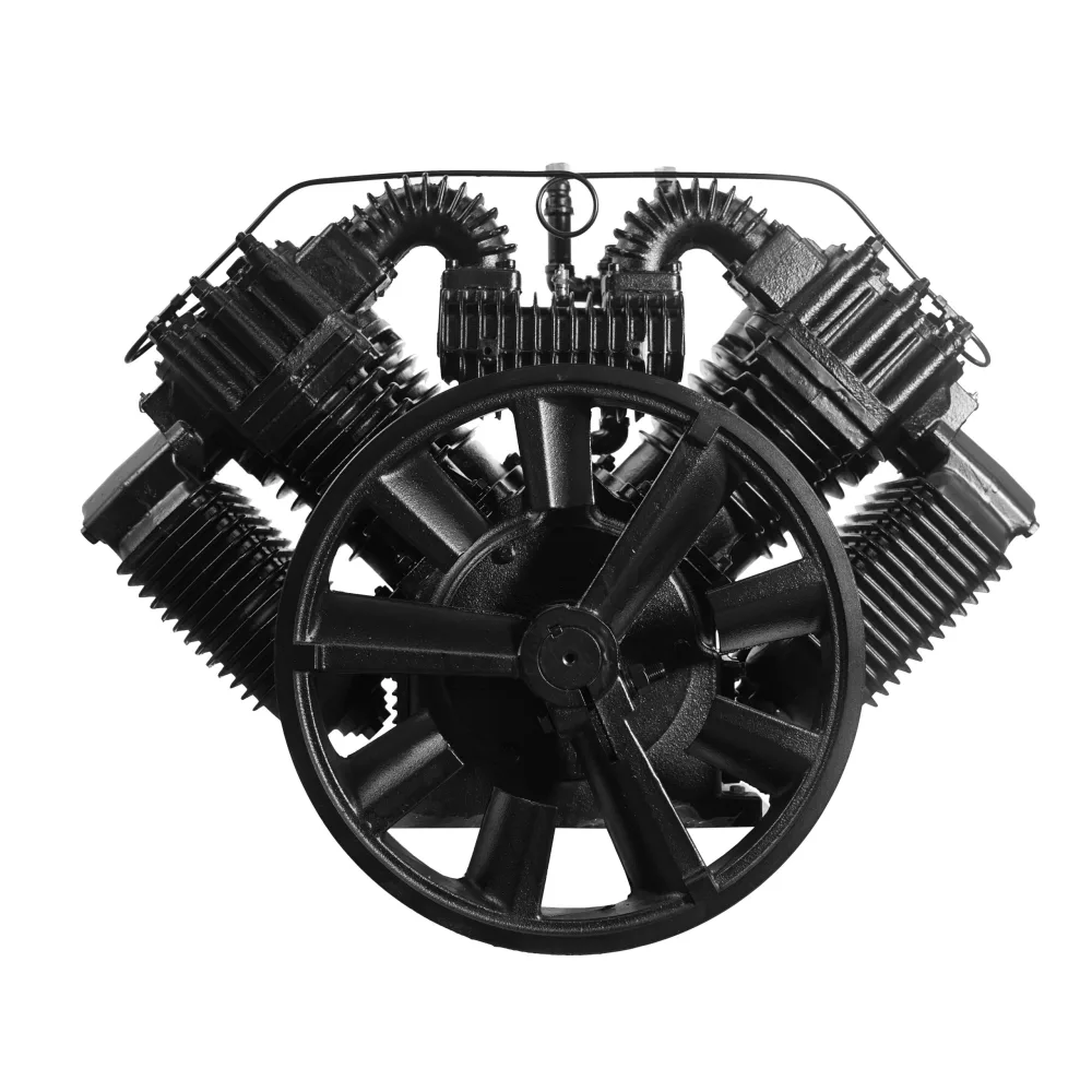 25HP 98CFM Displacement 2 Stage Pump Pressure Lubricated Reciprocating Bare Pump ww/Flywheel, view 3