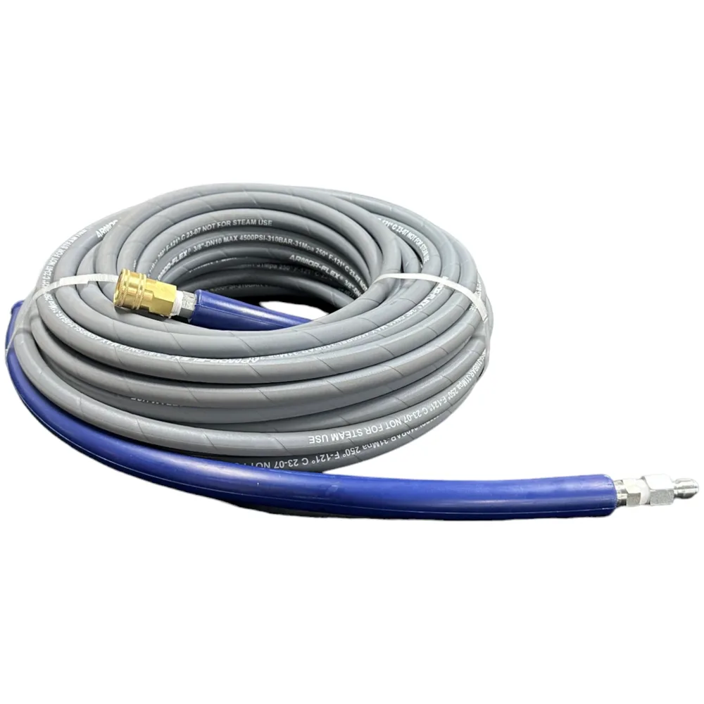 CHA1001GB Hose Assembly, w/QC, 3/8x100, PC4000, Gray
