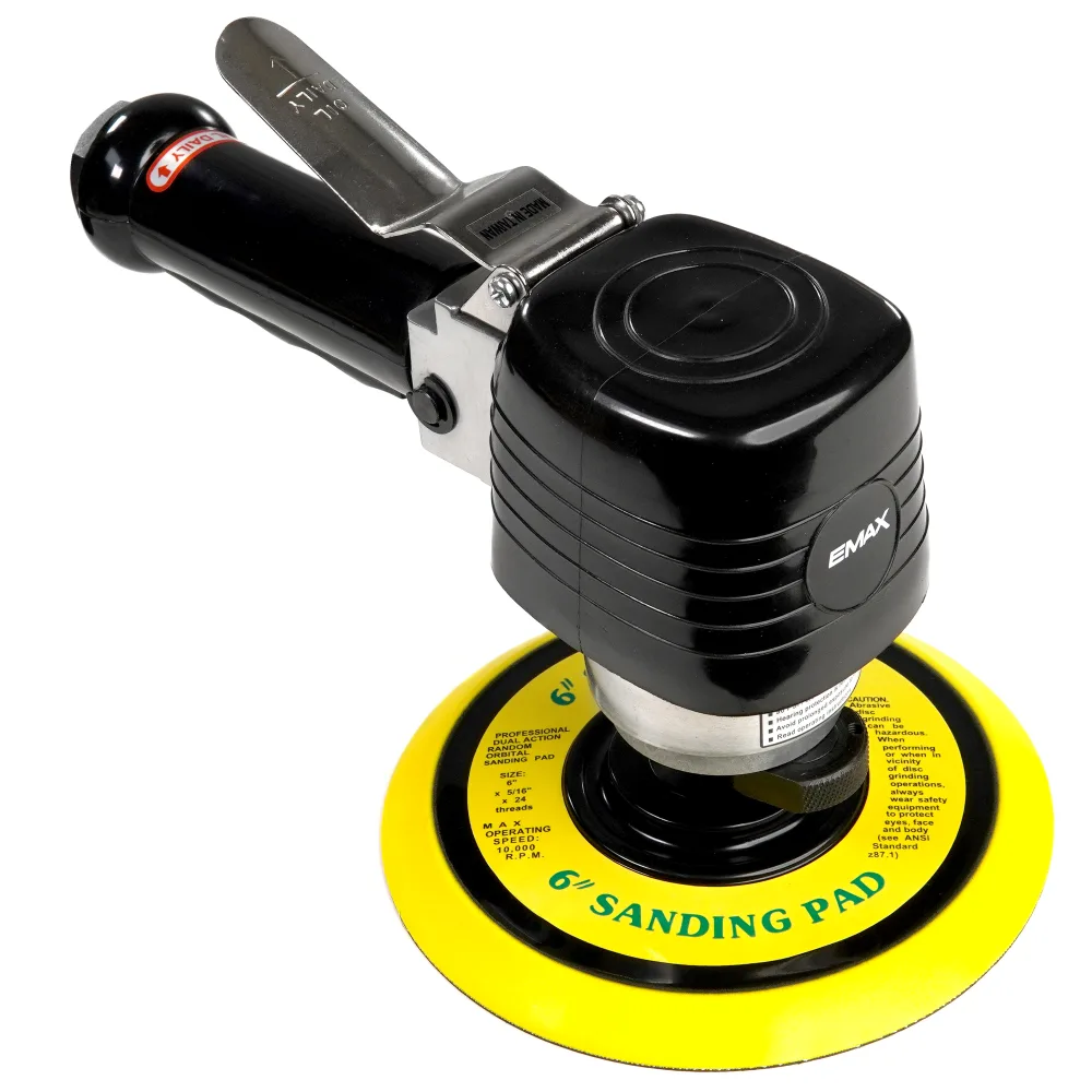Industrial 6&#8243; Dual Action Air Orbital Sander