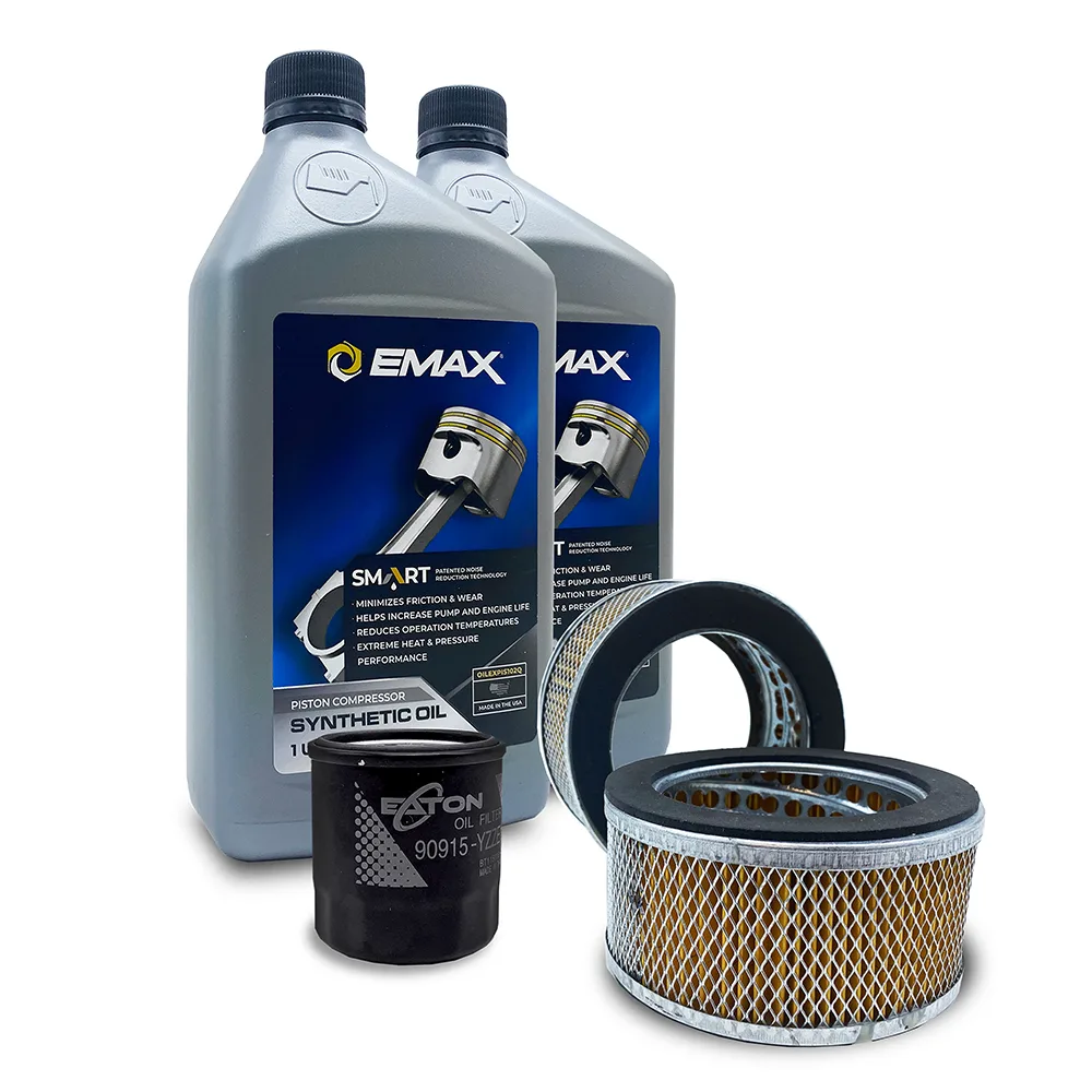 5YR Extended Warranty Kit Filter Maintenance kits for 5hp - 10hp Piston Compressors, includes (2) FILTER057 (2) OILEXPIS102Q (1) FILTER125 Oil Filter
