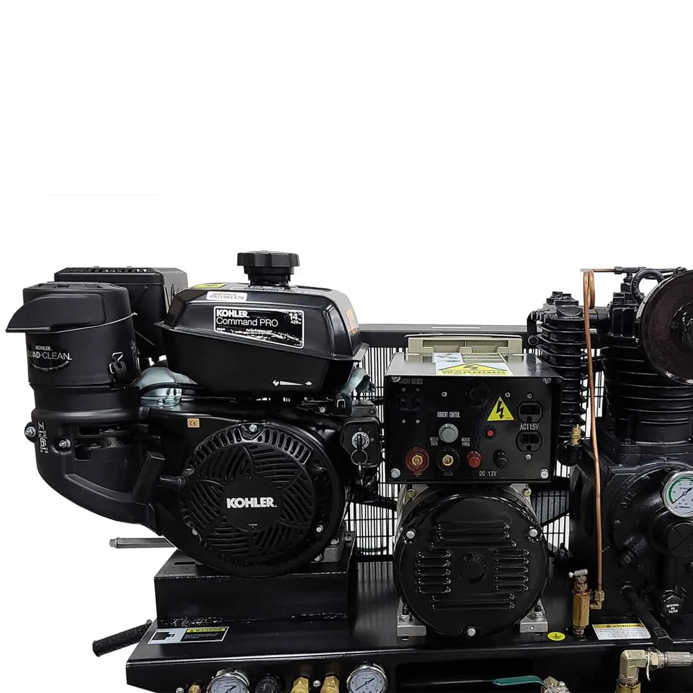20 Gallon 3-in-1 Truck Mount Air Compressor | 14HP Kohler CH440 | 19 CFM Cast Iron Pump | 190A Stick Welder | 5000W Generator, view 3