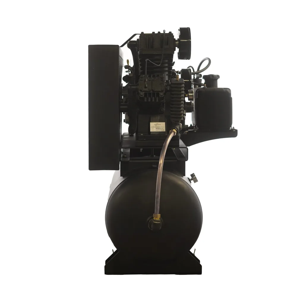 Honda Gas Driven w/Elec. Start 24HP 3Cyl 57CFM 60 gal.Truck Mount Stationary Air Compressor - 5 Gallon Gas Tank Included, view 3