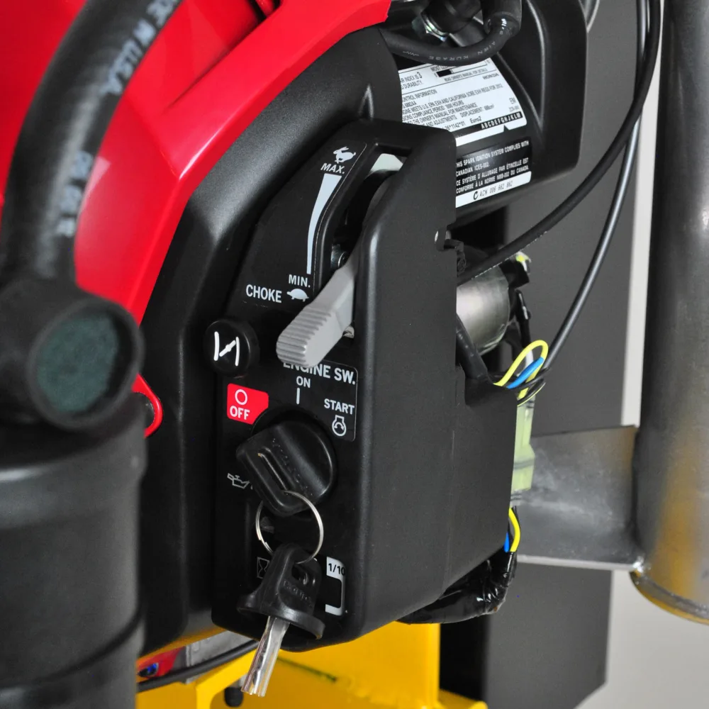 Honda Gas Driven w/Elec. Start 24HP 3Cyl 57CFM 60 gal.Truck Mount Stationary Air Compressor - 5 Gallon Gas Tank Included, view 5