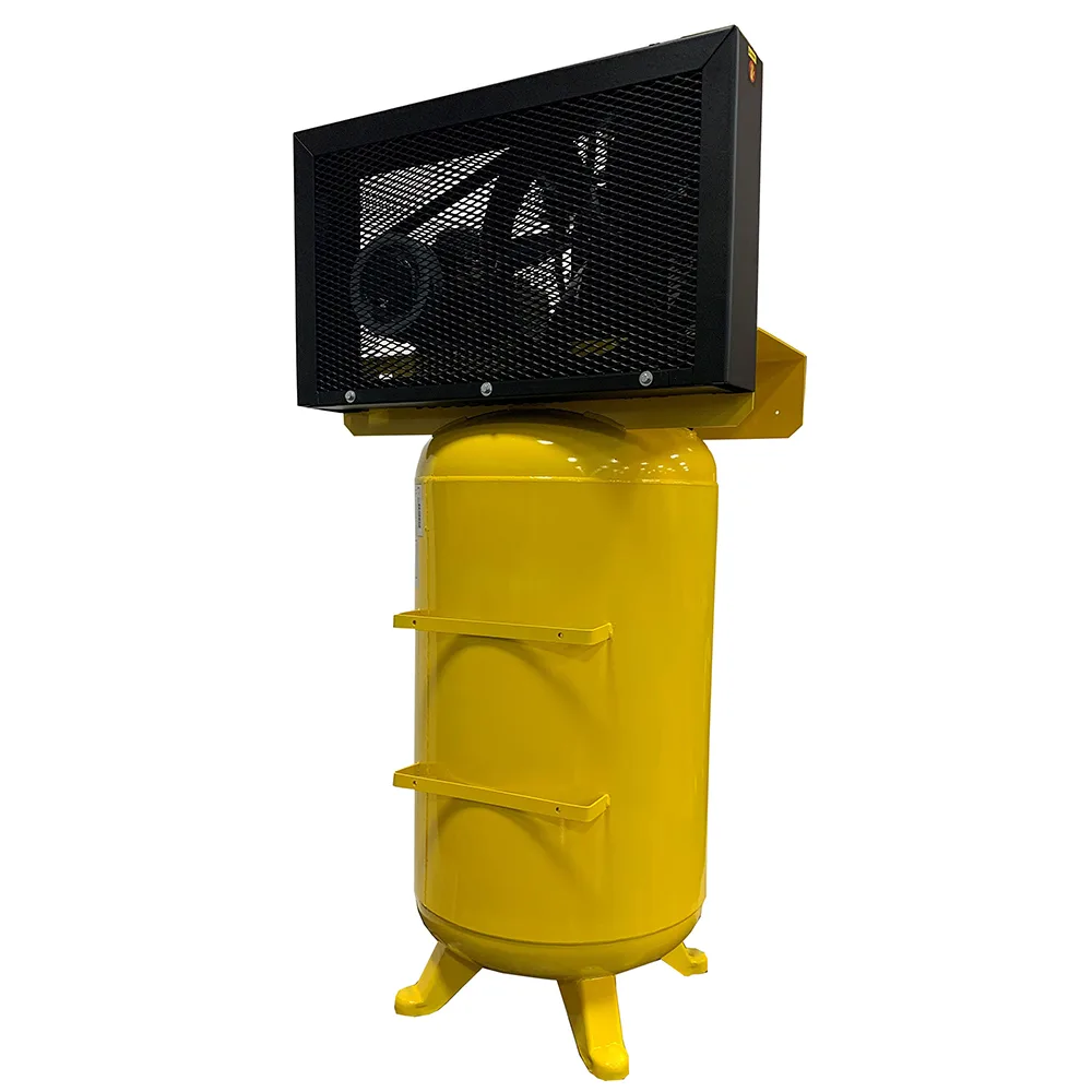 5HP 80-Gal Industrial Air Compressor, 19 CFM @ 100 PSI, Inline Two-Stage, Pressure-Lubricated Pump, Isolator Pads, view 5