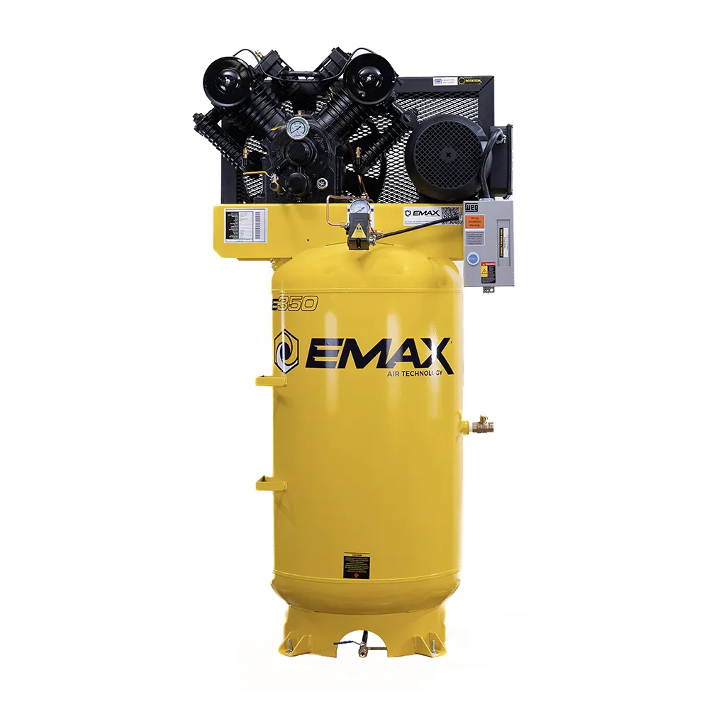 10HP 80-Gal Industrial Air Compressor, 38 CFM @ 100 PSI, 4-Cylinder Two-Stage, Pressure-Lubricated Pump, Isolator Pads, view 6