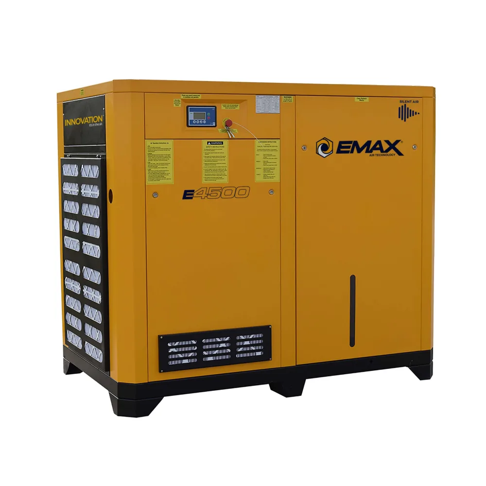 100HP 3PH 208V 424CFM Energy Efficient Variable Speed Industrial Rotary Screw Compressor-Cabinet Only -100,000 HR pump life