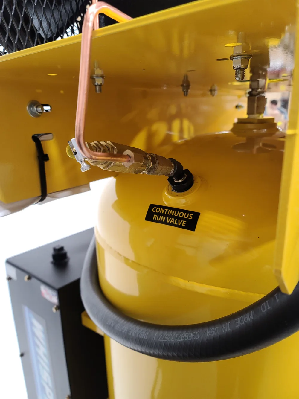 Silent Air Industrial 10HP Air Compressor - 38 CFM, 3-Phase 460V, 80-Gal Vertical, Pressure Lube Pump, Auto Drain & Aftercoolers, view 2