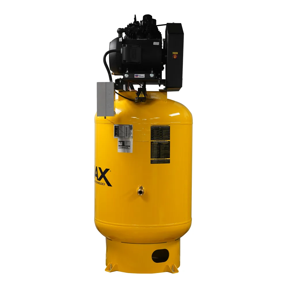 Silent Air Industrial 10HP Air Compressor - 38 CFM, 1-Phase 230V, 120-Gal Vertical, Pressure Lube Pump, Auto Drain & Aftercoolers, view 6