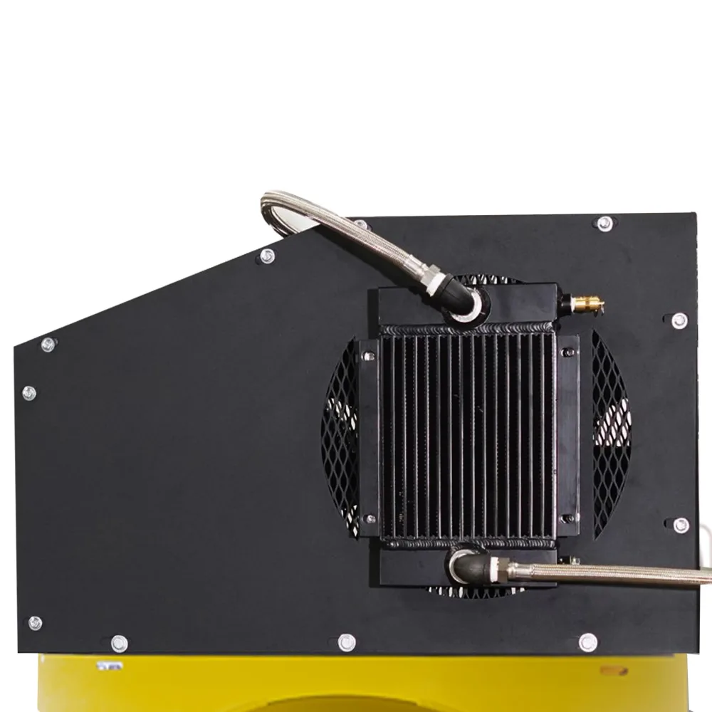 (2) SOLO Alternating Silent Air™ Compressors - 15HP V4, 114 CFM, 120-Gal Vertical, 3-Phase, 460V, Radiator Aftercoolers, view 2