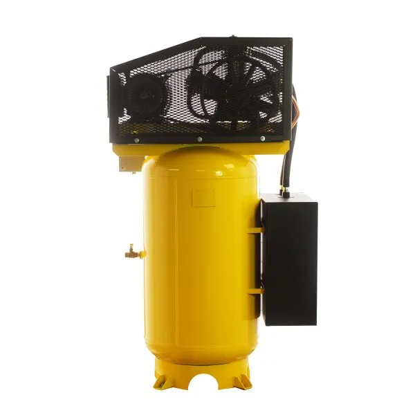 Silent Air Industrial 7.5HP 26CFM 1-Phase 3CYL 2 Stage 80 Gal.Vertical Stationary Electric Air Compressor-w/Splash Lube Pump,w/Isolator Pads, view 8
