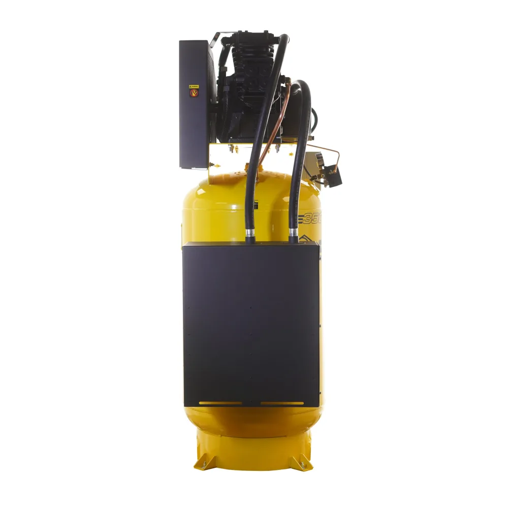 Silent Air Industrial 7.5HP 3CYL MAX FLOW 2-Stage 1Ph 35.2CFM 80 Ga. Air Compressor, Splash Lubricated, w/isolator pads, view 4
