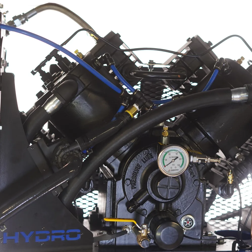 Hydro SMART AIR® 10HP Silent Air Compressor - 38 CFM, 3 Phase 460V, 80 Gallon, 2-Stage Pressure Lubricated Pump, Water-Cooled, 100% Duty Cycle, WiFi PLC Controls, view 5