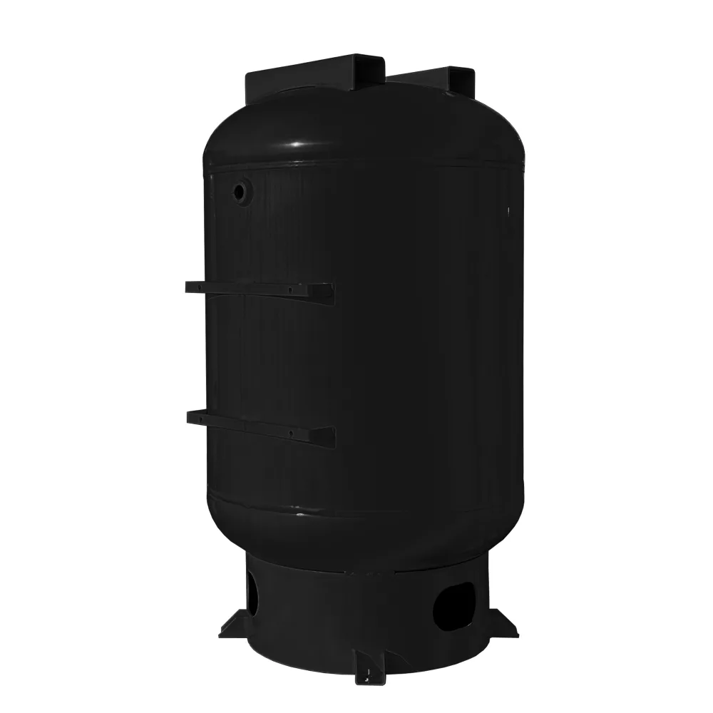 120- Gal ASME Vertical Holding Tank w/ Auto Drain - Matte Black
