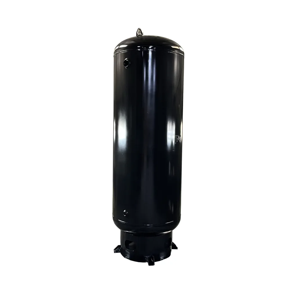 240- Gal ASME Vertical Holding Tank w/ Auto Drain - Matte Black